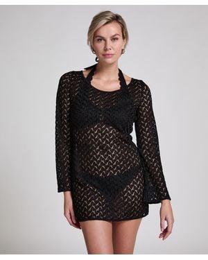 Hunkemöller Beach Crochet Dress - Black