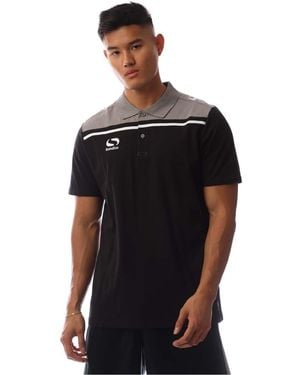 Sondico Precision Collared Short Sleeve Polo Shirt - Black