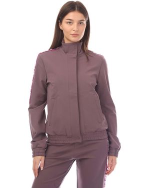 Off-White c/o Virgil Abloh Athl Logo Band Track Jacket - Purple