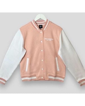New Balance Varsity Bomber Jacket - Pink