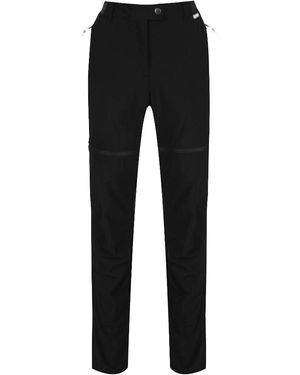 Regatta Mountain Zip Off Water Repellent Trousers - Black