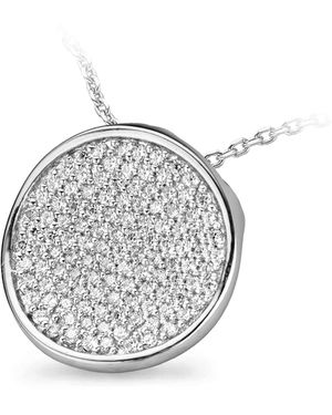 Orphelia 925 Sterling Chain With Pendant - Grey