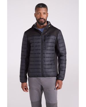 Mountain Warehouse 'Turbine' Padded Jacket Softshell Water Resistant Warm Coat Polyamide - Blue