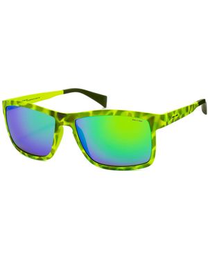Italia Independent Sunglasses 53/18/135 Mm Acetate - Green