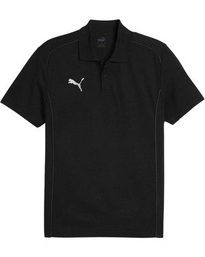 PUMA Logo Pique Polo Shirt - Black