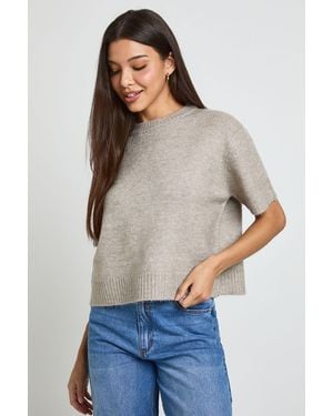 Boohoo Oversized Knitted Top - White