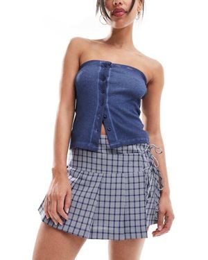 Collusion Wrap Mini Kilt - Blue