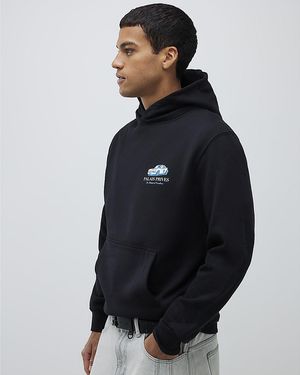 River Island Hoodie Regular Fit Palais Prives Cotton - Blue