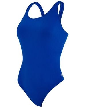 Zoggs Ladies Cottesloe Powerback 2024 One Piece Swimsuit (Royal) - Blue