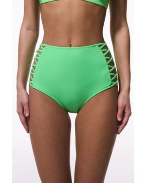 Penti Hoogzwaist Cut-Out Bikini Shorts - Groen