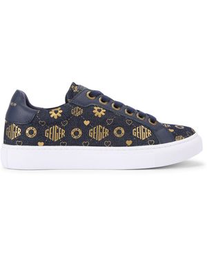 Kurt Geiger Denim Kgl Slim Cupsole Trainers - Blue
