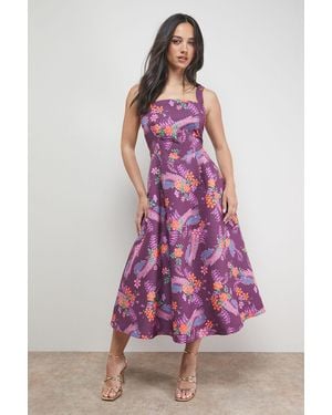 Oasis Strappy Midi Prom Dress - Pink