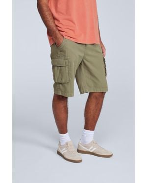 Mountain Warehouse Haze Cargo Shorts Casual Summer Hiking Cotton Short Trousers - Green