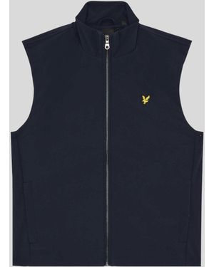 Lyle & Scott Mesh-Back Softshell Gilet - Blue