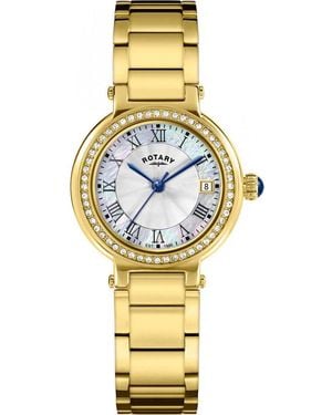 Rotary Rlb10008-07 Ladies Heritage Watch - Metallic