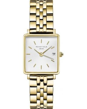 ROSEFIELD Qmwsg-Q021 Ladies Boxy Watch - Metallic