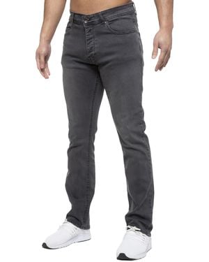 Enzo Straight Fit Stretch Denim Jeans - Blue