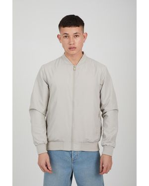 Brave Soul 'Sanjay' Bomber Jacket - Grey