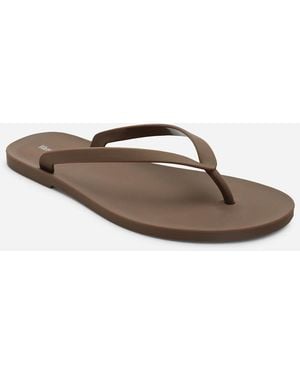 Where's That From Wheres Kailany Jelly Thong Flip Flop Sandals - Brown