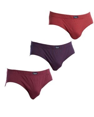 Abanderado Pack-3 Briefs Essential Prints A0080 - Purple