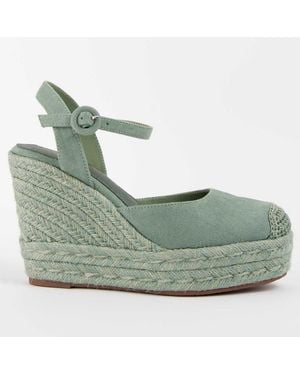Montevita Wedge Espadrille Balenci10 - Green