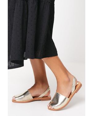 Wallis Franchesco Slingback Peeptoe Espadrille Sandals - Black