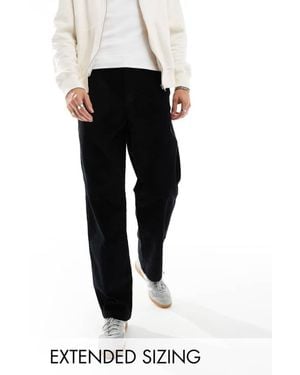 ASOS Baggy Fit Cord Trouser - Black