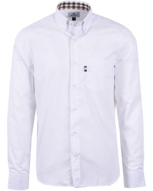 Aquascutum Active Tailor Long Sleeved Shirt - Blue