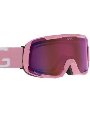 G.O.D Eyewear Griz Uv400 Ski Snowboard Goggles With Anti-Fog Mirror Hydrophobic Double Lens - Purple