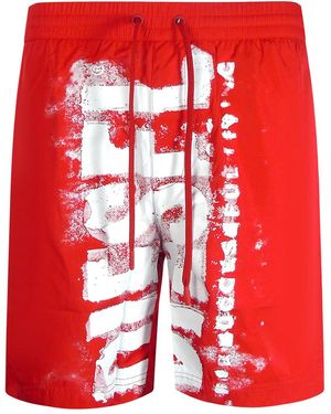 DIESEL Bmbx-Powel Beach Shorts - Red
