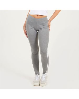 Brave Soul Two Stripe Detail Leggings - Grey