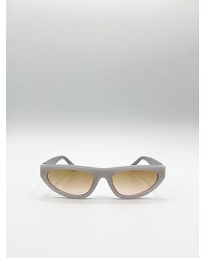 SVNX Retro Oval Sunglasses - Grey