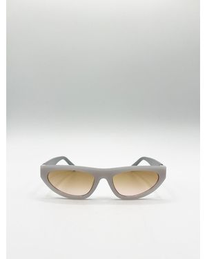 SVNX Retro Oval Sunglasses - Grey