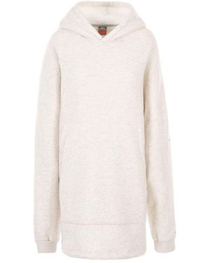 Trespass Adult Cosy Marl Fleece Oversized Hoodie (Ghost) - White