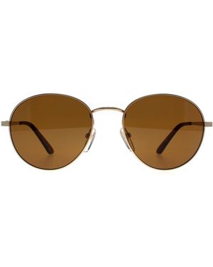 Smith Round Matte Polarized Prep Metal - Brown