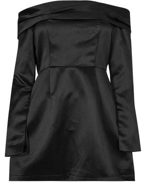 Odd Muse Mus Satin Bardot Ld99 - Black