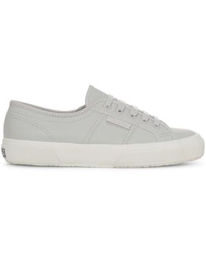 Superga Adult 2750 Efglu Leather Trainers Matt/Avorio) - Grey