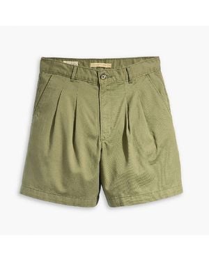 Levi's Levi's Pleated Trouser Short Deep Lic - Green