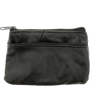 Wynsors Coin Purse Leather Pen 7 Zip Fastening - Black