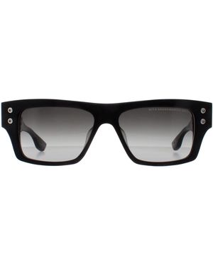 Dita Eyewear Rectangle Matte Iron Dark To Clear Gradient Grandmaster Seven - Black