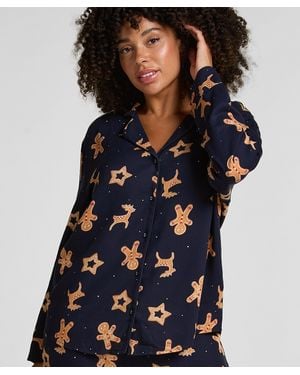 Hunkemöller Gingerbread Pyjama Set - Blue