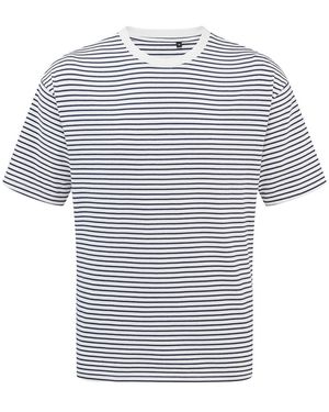 PREMIER Adult Utility 2.0 Contrast Striped Oversized T-Shirt - Blue