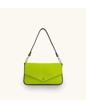 Apatchy London The Munro Leather Shoulder Bag - Green