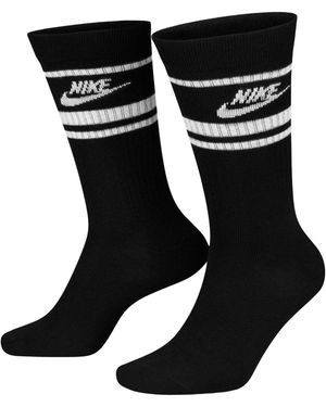 Nike Adult Sportswear Essential Everyday Crew Socks (Pack Of 3) - Black