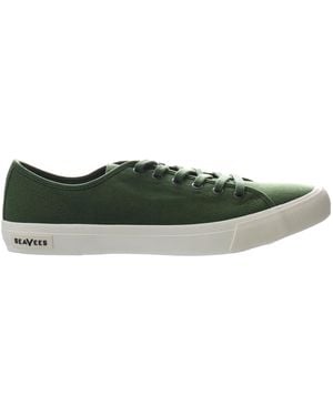 Seavees Monterey Trainer Standard Plimsolls Canvas - Green
