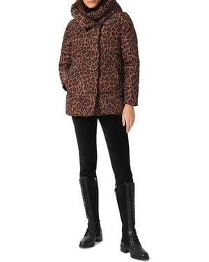 Hobbs Short Heather Puffer - Brown