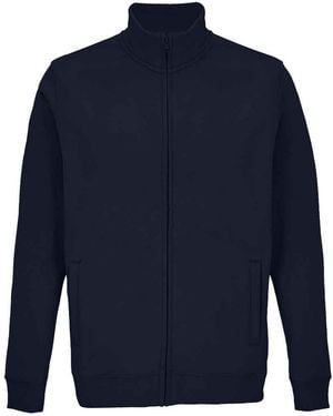 Sol's Adult Cooper Marl Full Zip Jacket (French) - Blue