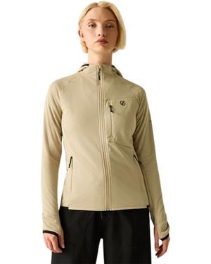 Dare 2b Ladies Heat Weave Stretch Midlayer Pepper) - Natural