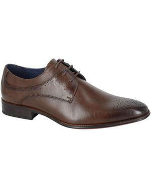 Goor 3 Eye Brogue Gibson Shoes - Brown