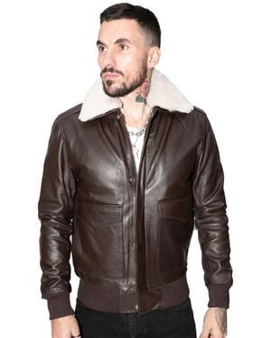 Infinity Leather Air Force A2 Cowhide Bomber Jacket-Montreal - Grey